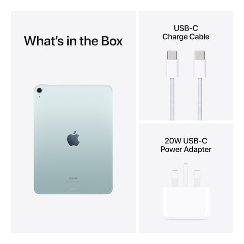 Apple iPad Air 11 Tablet, 128GB, Blue, 8GB RAM, 11-Inch, 12 MP Camera, Liquid Retina Display, Wi-Fi and 5G