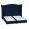 In House Al Dimashqi Linen Bed Frame - Single - 200x100cm - Dark Blue