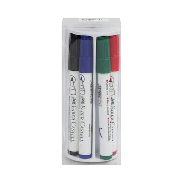 FaberCastell Whiteboard Marker 1587  Eraser 4colors 4PC