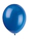 Party Time 10-Piece Latex Balloon Set 12inch - Royal Blue