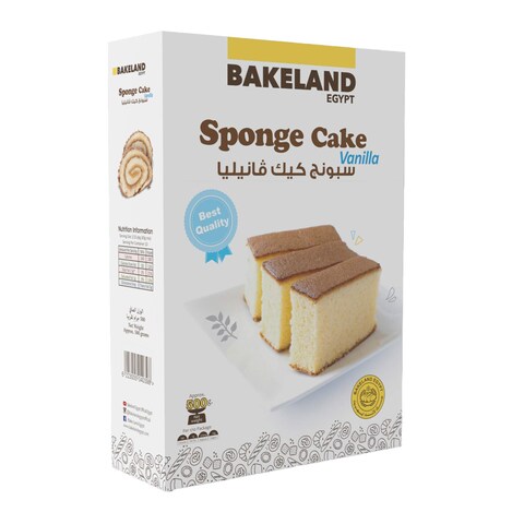 Buy Bakeland Sponge Cake with Vanilla - 500 gram in Egypt