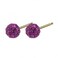 Gp Glitterball Fuschia 8Mm Earring