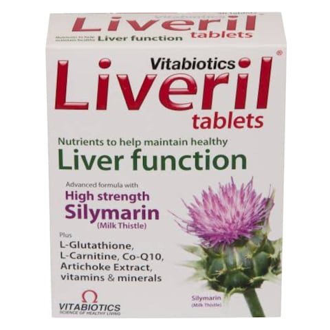 Vitabiotics Liveril Liver Function Supplements 30 Tablets