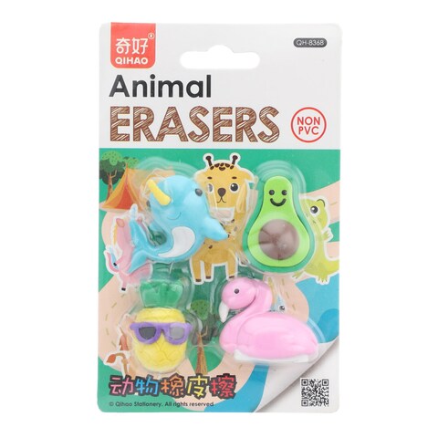 Qihao Animal Erasers QH-8368