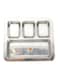 Raj - South Indian Tray Square 4 Compartment 32.5 Cm -Sit004