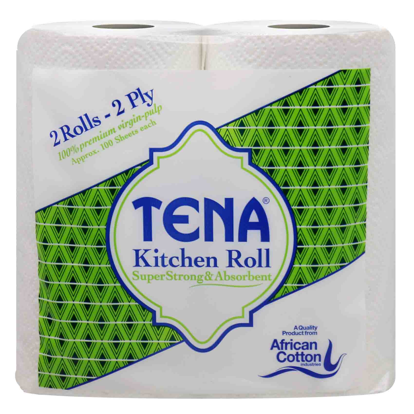 Tena Kitchen Towels White Pack Of 2