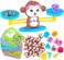 Mumoo Bear Monkey Balance Math Game, Monkey Weighing Scale Montessori Educational Stem Counting Toys For 3 4 5 Years Old Age