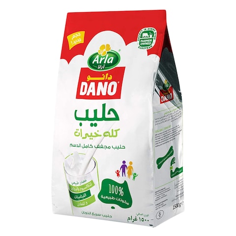 دانو لبن بودرة كامل الدسم - 1.5 كجم