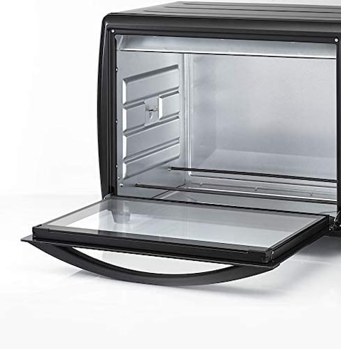 Black &amp; Decker 70L Double Glass Multifunction Toaster Oven With Rotisserie For Toasting/ Baking/ Broiling, Black - Tro70Rdg-B5, 2 Years Warranty