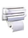 Generic - Kitchen Triple Paper Dispenser And Holder White