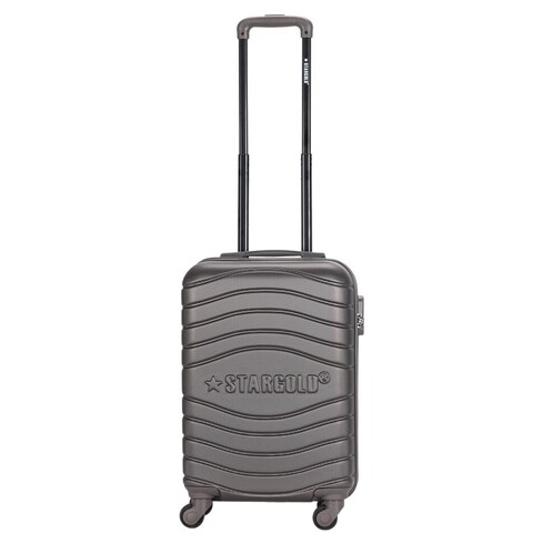 Single Hardside Spinner ABS Trolley Luggage With Number Lock 20 Inches