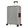 Eminent Vertica Hard Case Travel Bag Large Luggage Trolley Polypropylene Lightweight Suitcase 4 Quiet Double Spinner Wheels With Tsa Lock B0006M Grey Pink