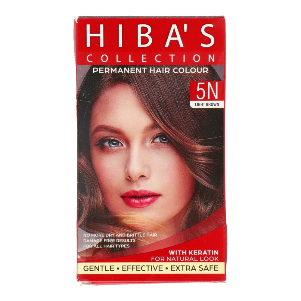 Buy HIBAS HAIR COLOR 5N-LIGHT BRN 60ML Online | Carrefour Pakistan