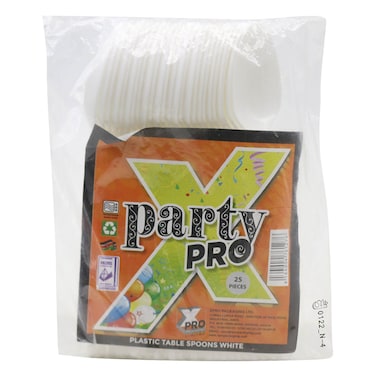 JINICE PLASTIC TABLESPOON WHITE 25S