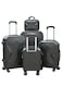 Morano 5-Piece Luggage Trolley Bag Set Dark Grey