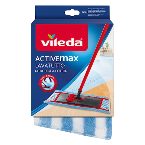 Vileda Active Max Microfibre And Cotton Mop Refill