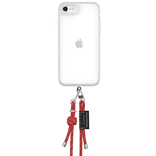 Amazing Thing Titan PRO Drop Proof designed for iPhone SE 3 (2022) Crossbody case cover - Clear with Black Lanyard