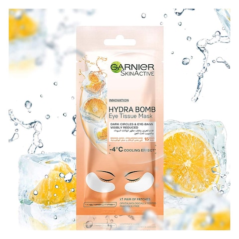 GARNIER HYDRA B.EYE MASK ORANGE