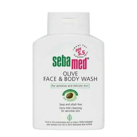 Buy Sebamed Olive Face And Body Wash White 200ml in UAE