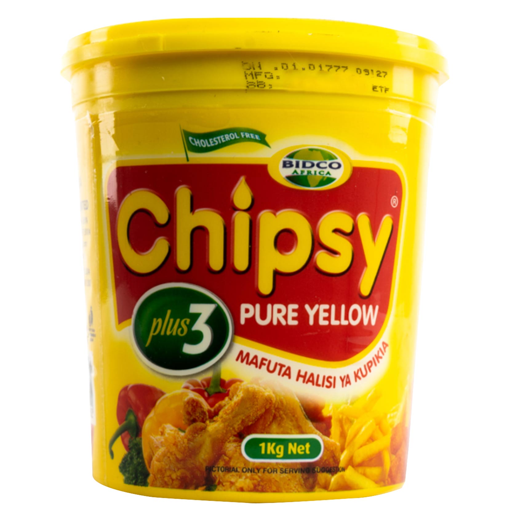 Bidco Chipsy Pure Yellow Vegetable Cooking Fat 1kg