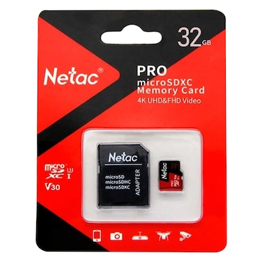 Netac P500 Extreme Pro 32GB Memory Card With SD Adapter