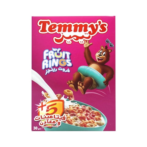 Temmy&#39;s Fruit Rings Breakfast Cereal - 30 gram