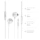 Philips 1000 Series Wired In-Ear Headphones TAUE101BK White
