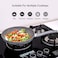 Royalford Rf9466 Durable Coating - High-Quality Construction - Non-Stick For Gas, Induction &amp; Ceramic Hobs - 3.8 mm Induction Bottom Smart Fry Pan, 30 X 6 cm, Aluminium/Marble