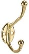 Robustline Hat And Coat Hook Heavy Duty Robe Hook Coat and Hat Hook with Round Base (Gold Plated, 10Pcs)