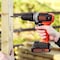 Black+Decker 2 Speed Hammer Drill 18V With 2 Batteries And Kit Box Black