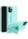 Zolo Finger Grip Holder and standing cover with Car Magnetic Multi-function Shockproof Protective Case Cover For iphone 14 Pro Aqua Green