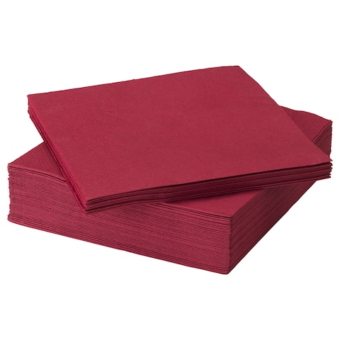 اشتري Fantastisk - Paper Napkin, Dark Red في الامارات