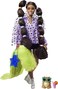 Barbie Extra Doll #7 In Top, Shorts &amp; Furry Shrug With Pet Pomeranian, Long Pigtails With Rainbow Hair Ties, Outfit &amp; Accessories, Multiple Flexible Joints