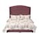 In House Maldives Velvet Bed Frame - King - 200x200 cm - Dark Pink