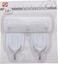 Royalford 5 Pcs Sticky Hooks, Plastic With Steel Hook, Rf10448, Self Adhesive Wall Hook, Smiley Hooks For Bathroom, Kitchen, Bedrooms, Closet, Office, Showrooms, Laundry Room And More