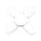 AFRA 4-Leaf Foldable LED Bulb, 30W, 220-240V, Indoor &amp; Outdoor Use, Connection Base E27, Cool White Colour (6000-6500K), Flame-Retardant, AF-20LLED, With 2 Year Warranty