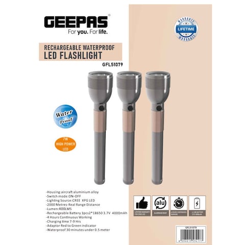 GEEPAS FLASH LIGHT 3 IN 1