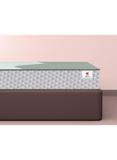Sleepwell Ortho Pro Profiled Foam, 100 Night Trial, Impressions Memory Foam Mattress With Airvent Cool Gel Technology, Queen Bed Size (200L x 160W x 30H cm)