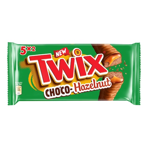 Twix Choco-Hazelnut Bar, 50g Pack of 5