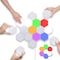 UK Plus Hexagon Splicing RGB Lights Hexagonal Wall Lights Modular Touch Sensitive Lights Diy Glow Homekit Multicolor Lamp Colour HoneycoMB Lights