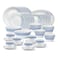 LARAH PLANO OPAL 50 PC DINNER SET SPRING FALL BLUE