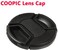 COOPIC 55mm Lens Cap Front Cover Protector Snap On Center Pinch Compatible with Canon Nikon Sony DSLR Cameras Etc,