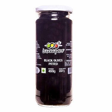 Luxeapers Pitted Black Olive 450g
