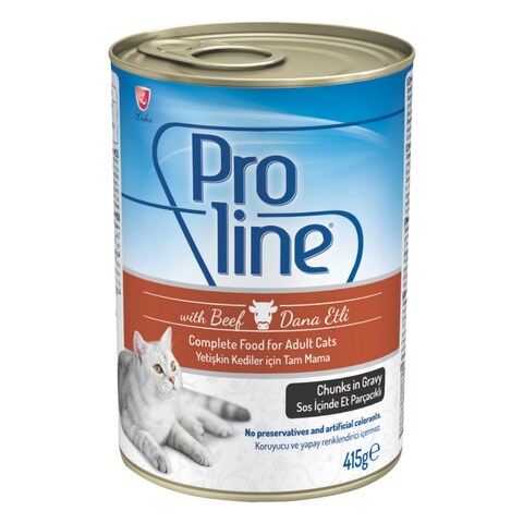 Proline Cat Can Beef Pet Food 415g