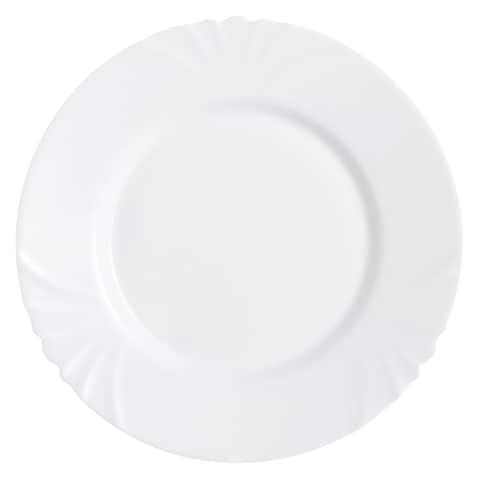 Luminarc Cadiz Glass Dinner Plate White 25cm