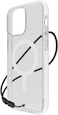 BodyGuardz Ace Pro designed for iPhone 15 PRO case cover with 18 feet Drop Protection compatible with MagSafe with Lanyard - Clear/White