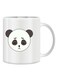 Giftex Funny Face Design With Panda Mug White/Black/Grey 11Ounce