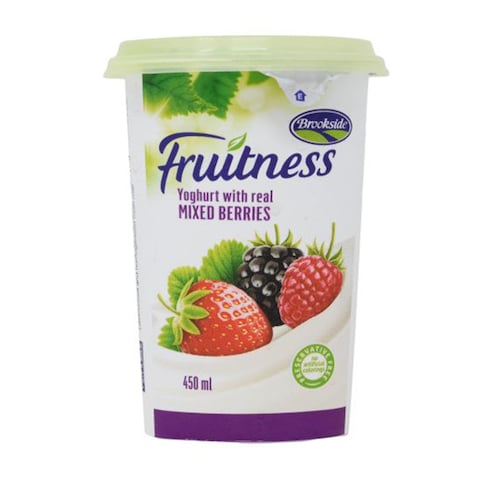 Brookside Fruitness Real Mixed Berries Yoghurt 450ml