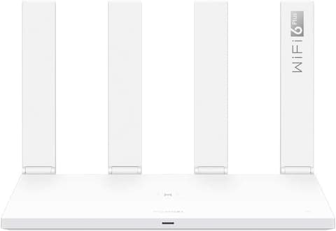 Huawei Ax3 Ax3000 Dual Band Wi-Fi Router, Quad-Core Wi-Fi 6 Plus Revolution, Wi-Fi Speed Up To 3000 Mbps, Supports Access Point Mode, Parental Control, Guest Wi-Fi, Nfc-Enabled Onetap Connection