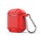 Ozone - Rugged Series Case for AirPods Heavy Duty Armor Defender Shockproof Cover with Keychain For AirPod 2 / 1 - Red